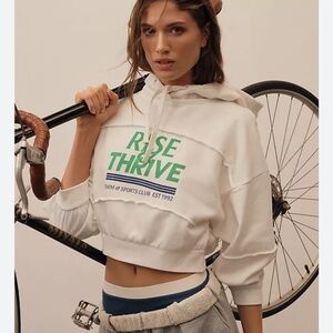 Anthropologie Daily Practice "Rise & Thrive" Cropped Hoodie - Size Large